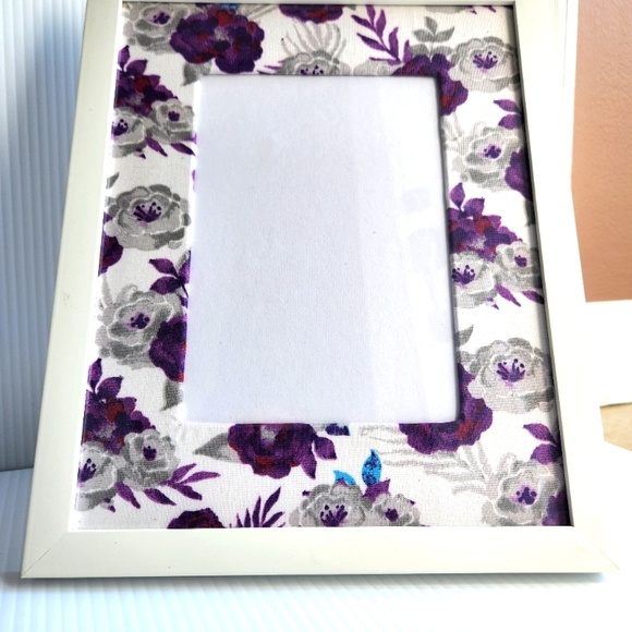 Lavender Dream Floral Fabric-Wrapped 8x10 Photo Frame Mat - Picture 4 of 7